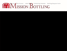 Tablet Screenshot of missionbottling.com